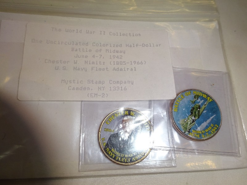 World war II uncirculated half dollar battle of the midway June 4-7, 1942