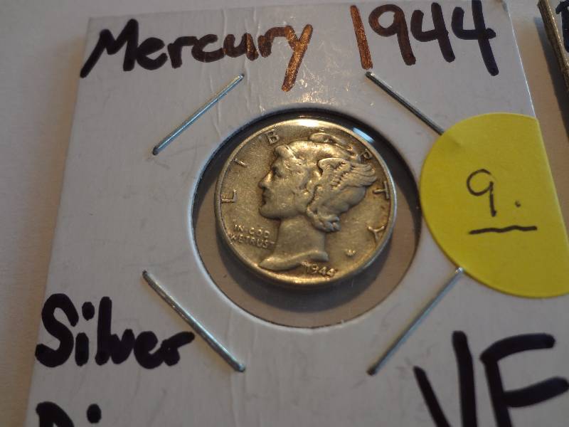 Mixed Dime Lot 1944 Mercury, 1982-P Roosevelt
