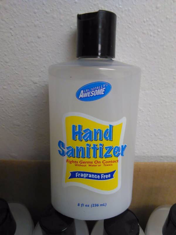 lot 119 image: LAs Awesome Hand Sanitizer (23 bottles) Fragrance Free, 8 oz. Each