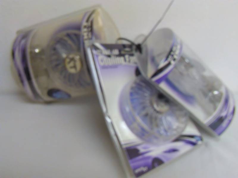 lot 187 image: Cooling Fans, 12v (3) illuminated - Awesome LOOK.