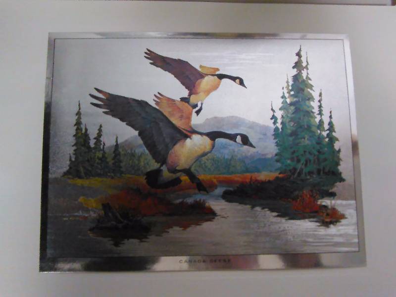 lot 233 image: Vintage Fred Sweney Wildlife Foil Prints, (4)