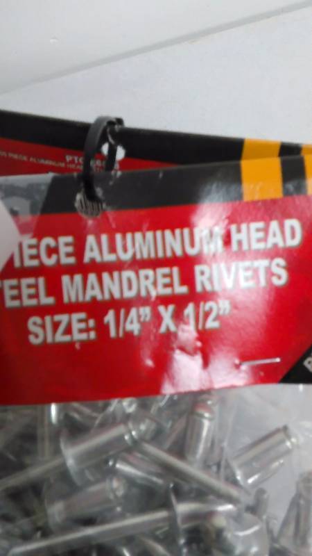 lot 426 image:  x  - Inch Mandrel Rivets (2 pkgs. of 100)