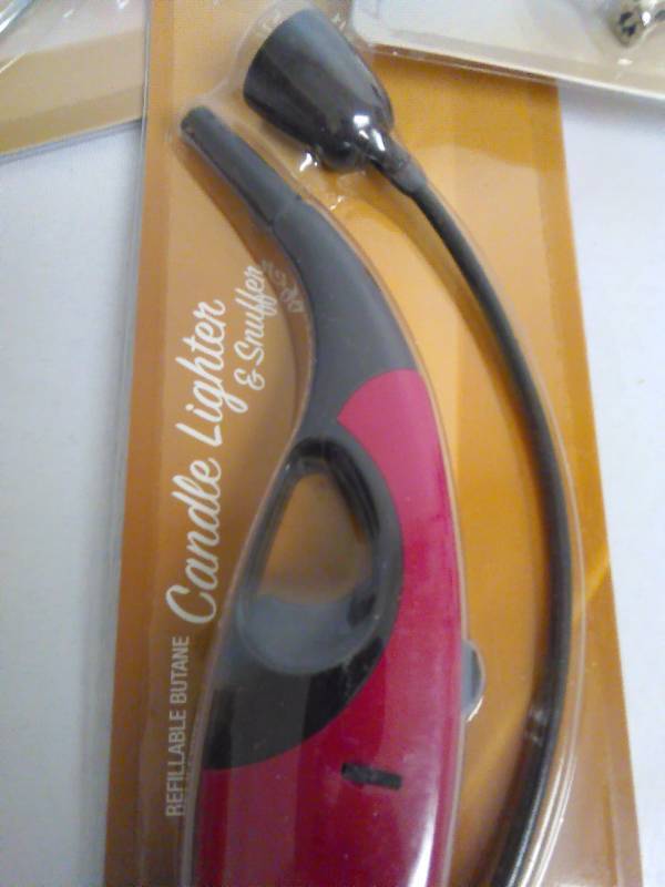 lot 536 image: Candle Lighter and Snuffer Set (3) Refillable Butane