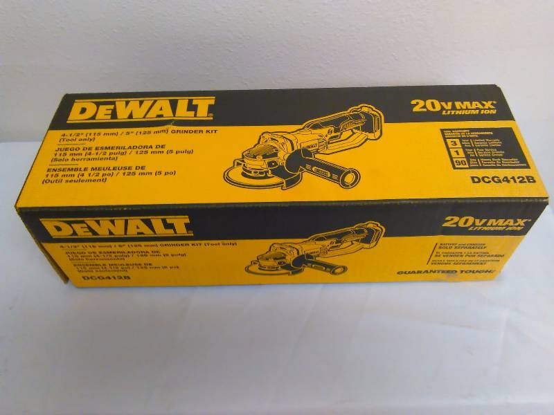 lot 23 image: DeWalt 20v Max Lithium Grinder, TOOL ONLY Model DCG412B