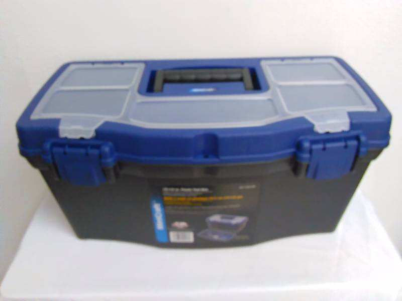 lot 45 image: Ames Snow Shovels (3) 18 wide Ames Snow Shovels (3) 18 wide19.5-inch Plastic Tool Box by Mintcraft