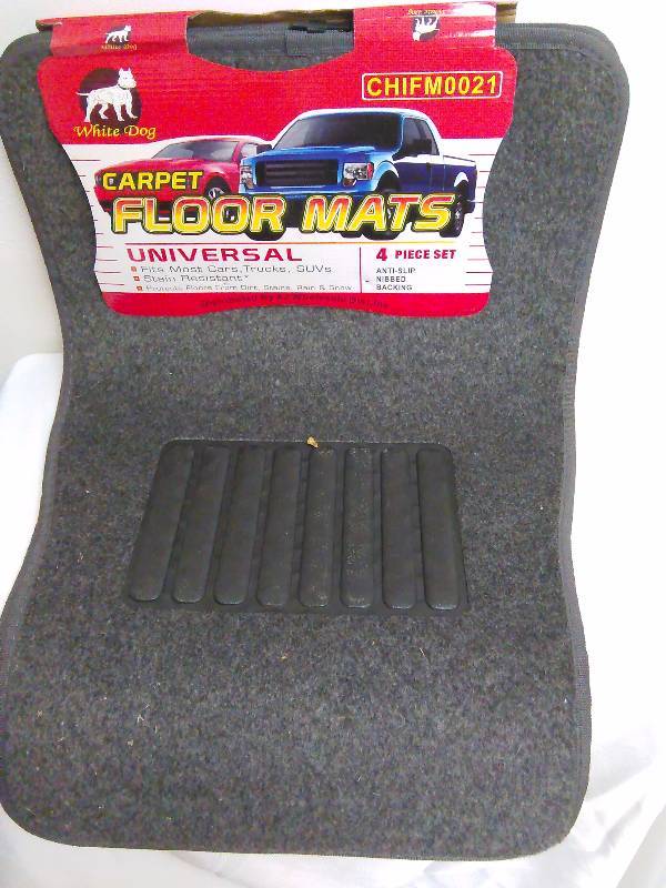 lot 73 image: Universal Floor Mat (4) Charcoal by White Dog