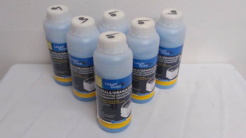 lot 124 image: Liquid Gold Concentrate Deodorant Granules for RV Marine and Camping Toilets 17.6 OZ (6)
