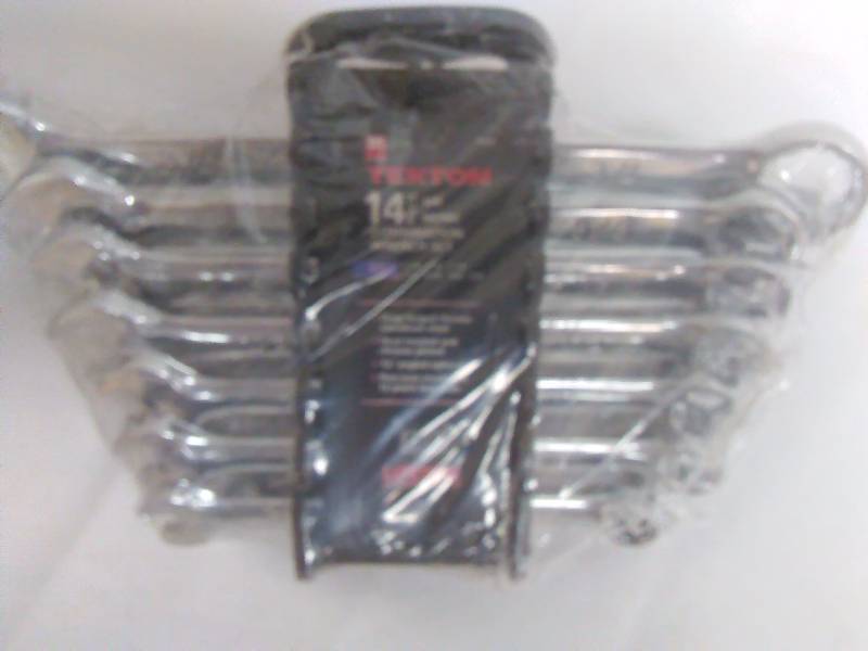 lot 163 image: 14 pc Set of Combination Wrench Set, SAE and Metric