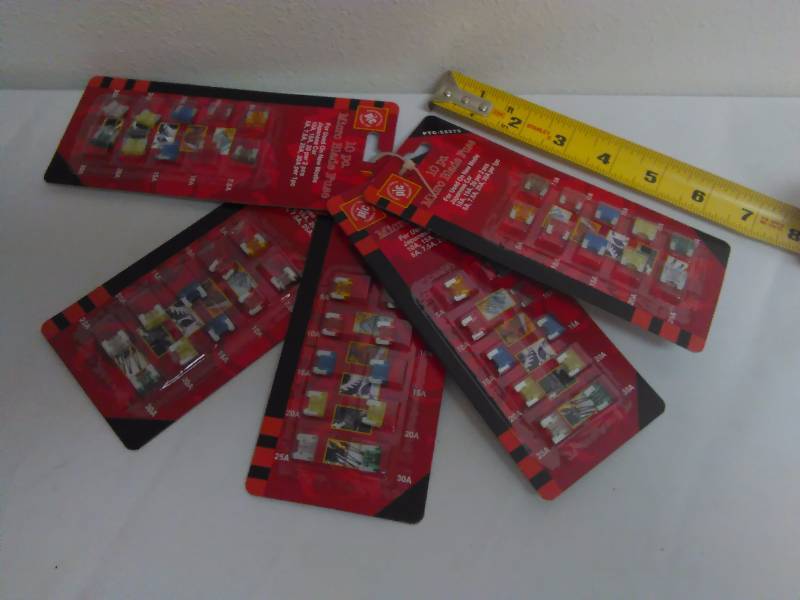 lot 168 image: Micro Blade Fuses 10 pc. Pkg. (5)