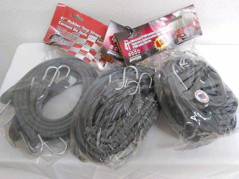 lot 47 image: 41-inch Rubber Strap, 4 trap per package (3 pks.)