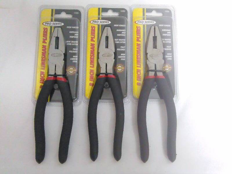 lot 156 image: 8 Linesmen Pliers (3)