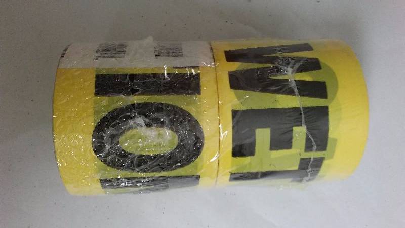 lot 210 image: Safety Tape Wet Paint by Hanson 300 ft. per roll (2)