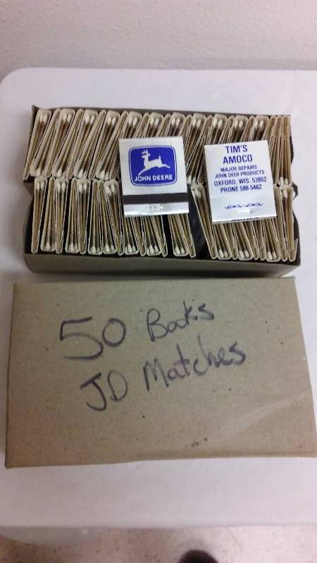 lot 217 image: John Deere Match Books qty. 50 books