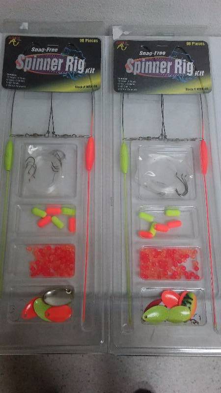 lot 246 image: 98 pc Spinner Rig Kit (2) Walleye Rig