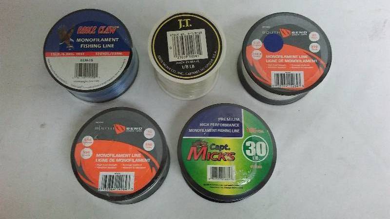 lot 254 image: Fishing Line, brand and weight vary (5)
