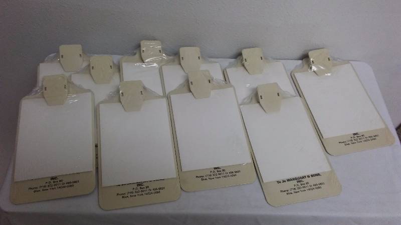 lot 323 image: Clip Board  Note Pad sized (10)