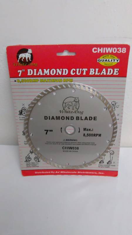 lot 353 image: 7 Inch Diamond Blade by White Dog
