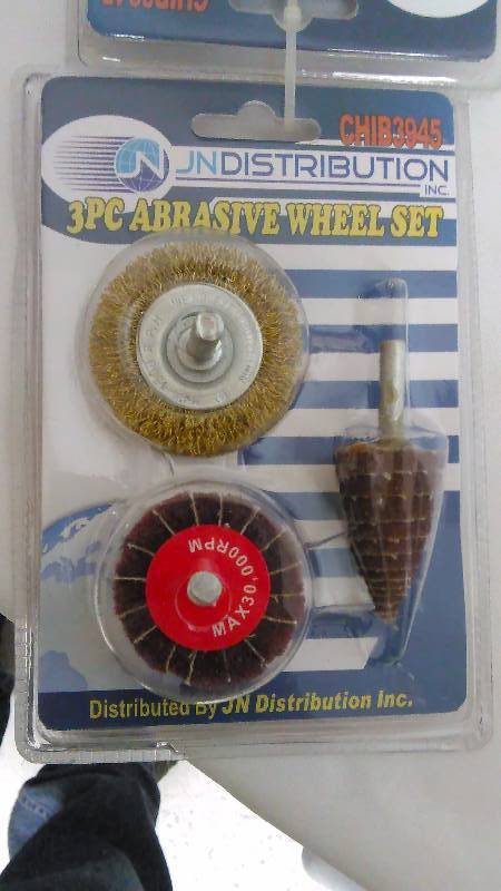 lot 355 image: 3 pc. Abrasive Wheel Sets (2)