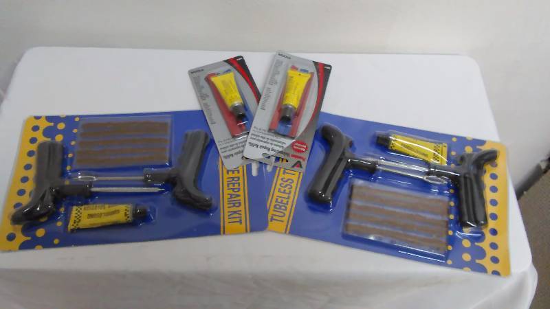 lot 357 image: Tubeless Tire Repair Kits (2) and refills (2)