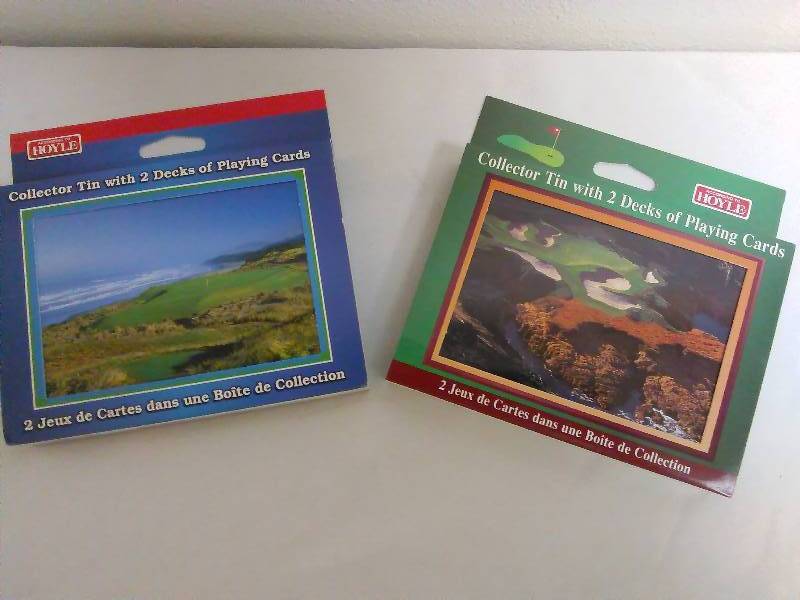 lot 390 image: Golf Playing Cards (4) in collector tin