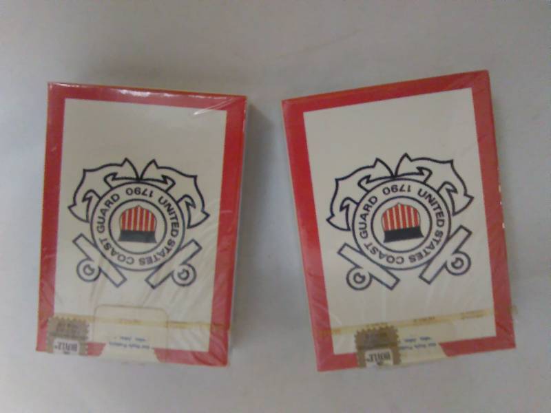 lot 392 image: UNITED STATES COAST GUARD Playing Cards (2)