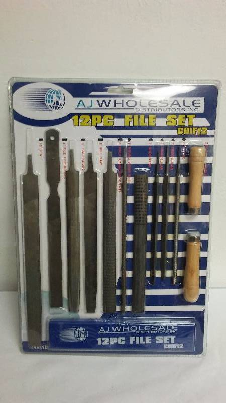 lot 411 image: 12 pc. File Set by AJ Wholesale