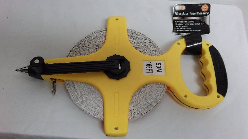 lot 422 image: 50 Meter (approx. 164 ft.)  Fiberglass Tape Measure