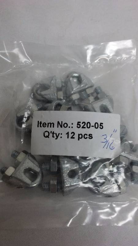 lot 438 image: U Bolts (12) 316 inch, Galvanized