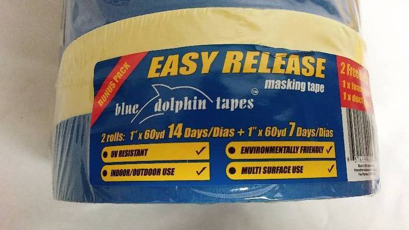 lot 611 image: Masking and Painter Tape, 1 inch x 60 yds. (6) with bonus tape inside