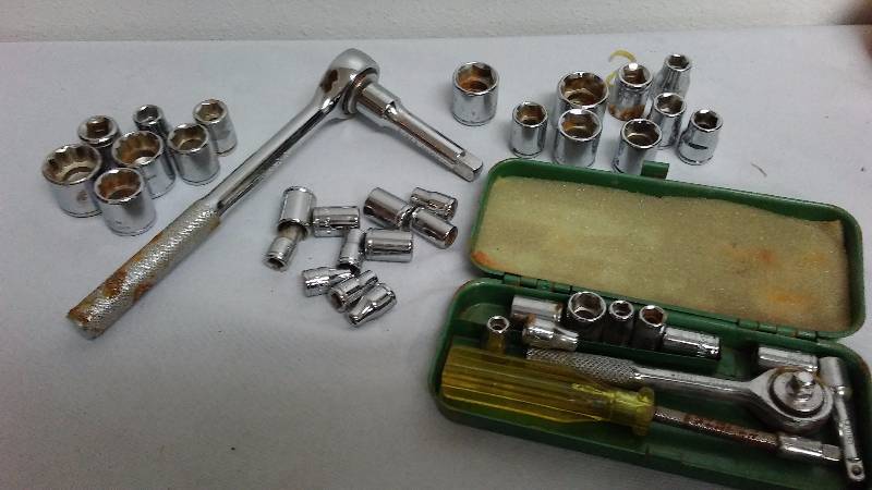 lot 629 image: Collection of Sockets, Extensions,  inch driver