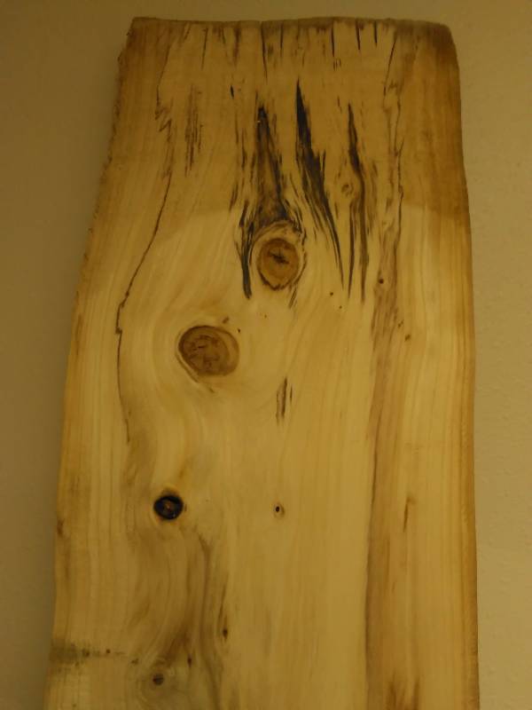 lot 596 image: 1 In. Craft  Project Wood, 57 in. long x 9.5 inches at widest