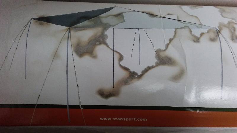 lot 641 image: Dining Canopy, 12 x 12 ft.  x 8 ft. High, boxes water stained, contents are intact and not damaged. By StanSport