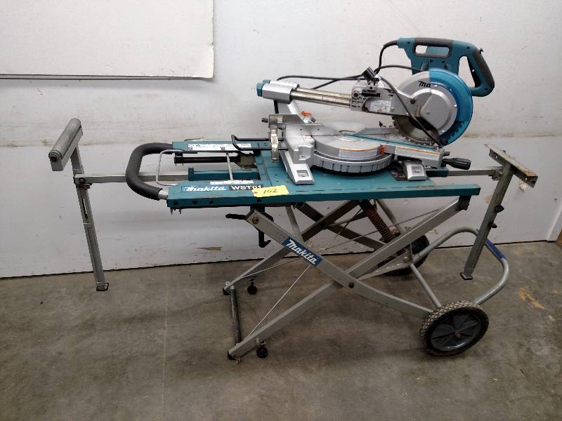 lot 102 image: Makita 10 Sliding Miter Saw with P...