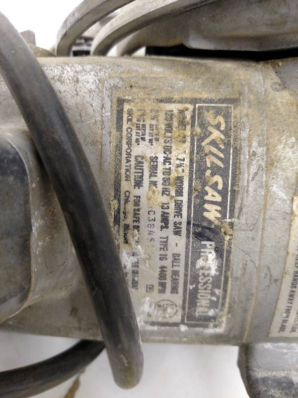 lot 115 image: Skilsaw Worm Drive Saw, Works...