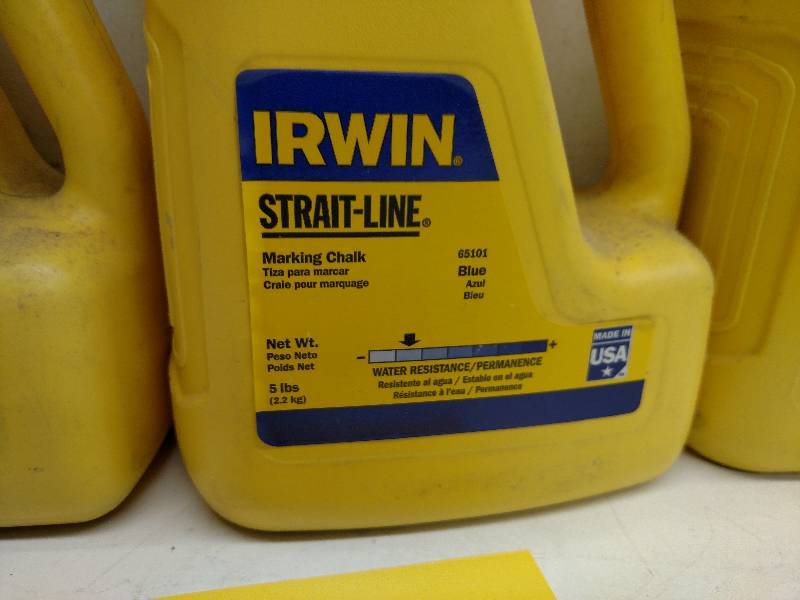 lot 132 image: (3) Irwin Strait-Line 5 lb. Blue Ma...