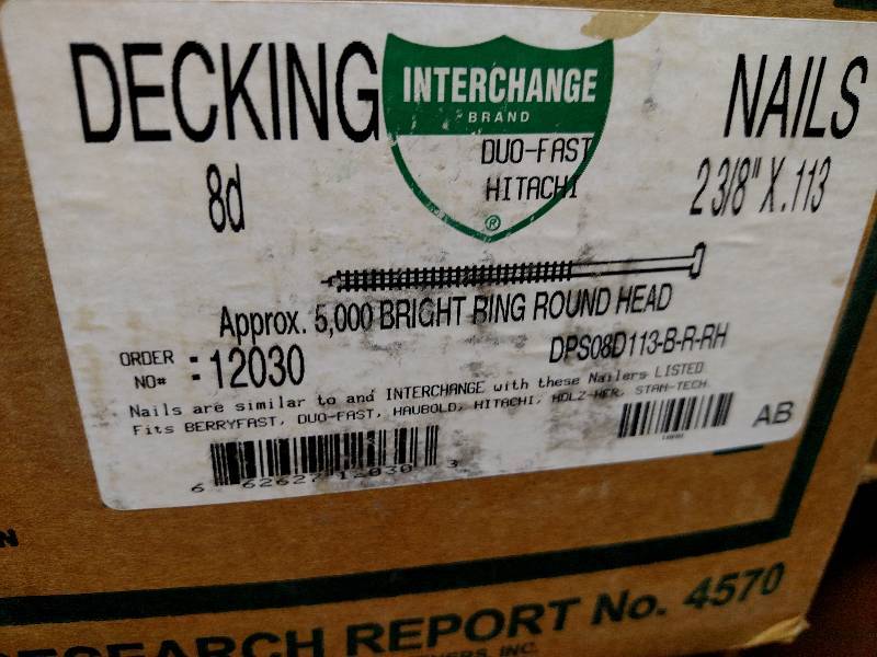 lot 144 image: Approx. (5) Boxes 8d Decking Nails...