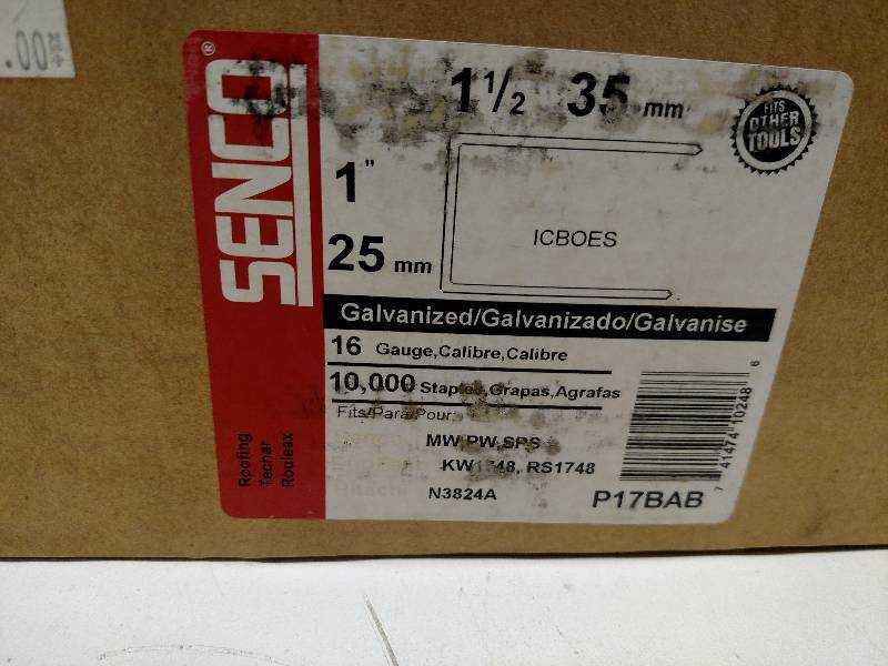 lot 154 image: Approx. (1) Partial Box Galv. Stapl...