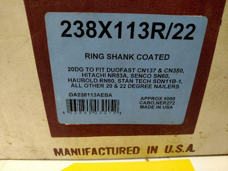 lot 157 image: Approx. (5000) Ring Shank Nails...