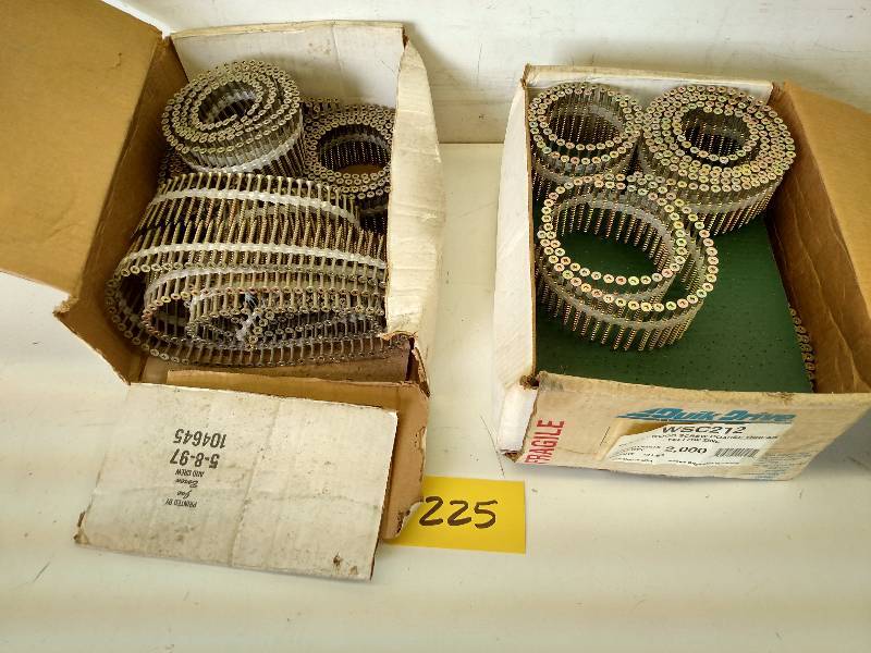 lot 225 image: Approx. (2) Boxes 3 x 2 12 Screws...