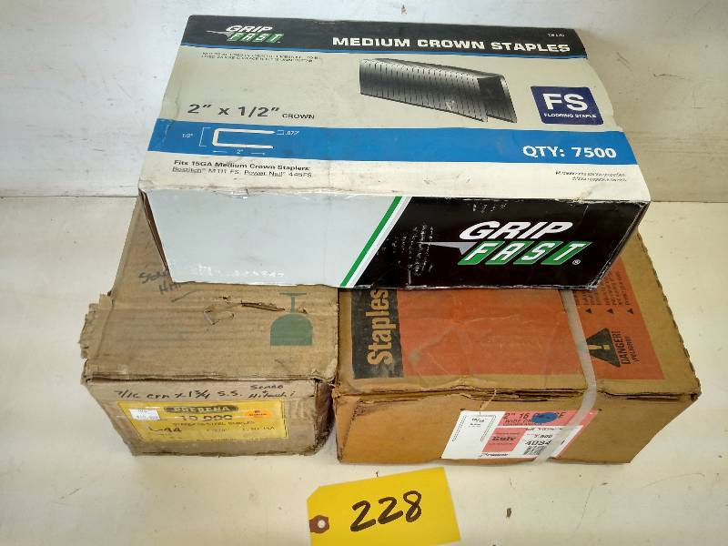 lot 228 image: Approx. (3) Boxes Asstd Staples ...