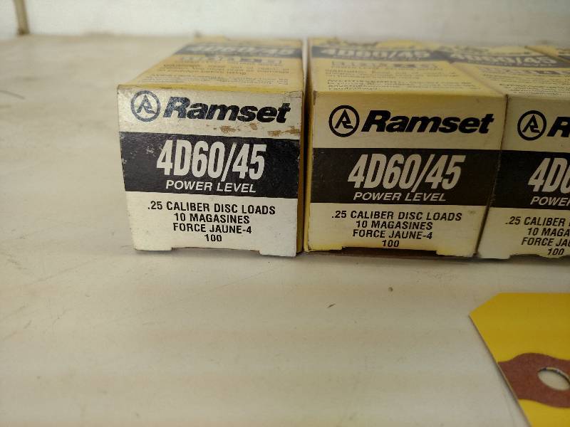 lot 237 image: Approx. (7) Boxes Ramset .25 Cal. D...