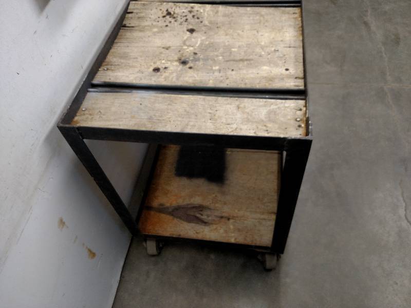 lot 17 image: Miter Saw Cart, 120 x 24 x 34...