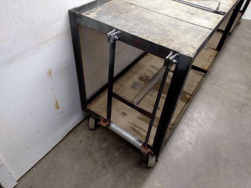 lot 18 image: Miter Saw Cart, 120 x 24 x 34...