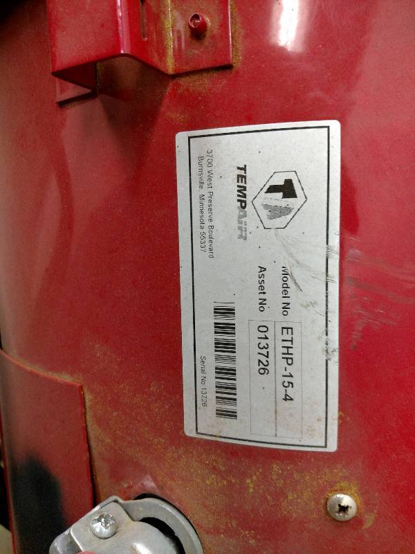 lot 22 image: Tempair ETHP-15-4 Portable Heater, ...