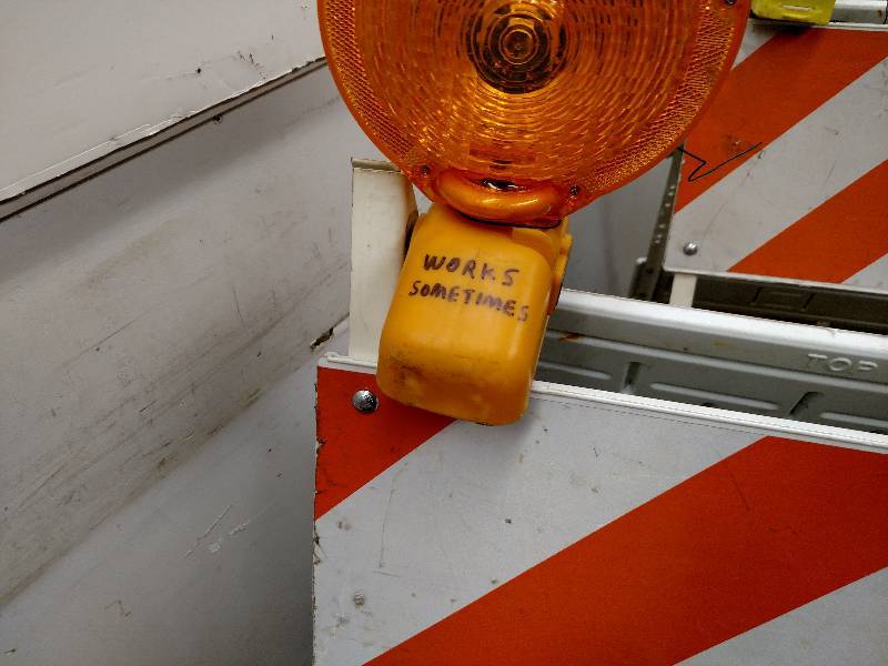 lot 28 image: (4) Warning Signs...