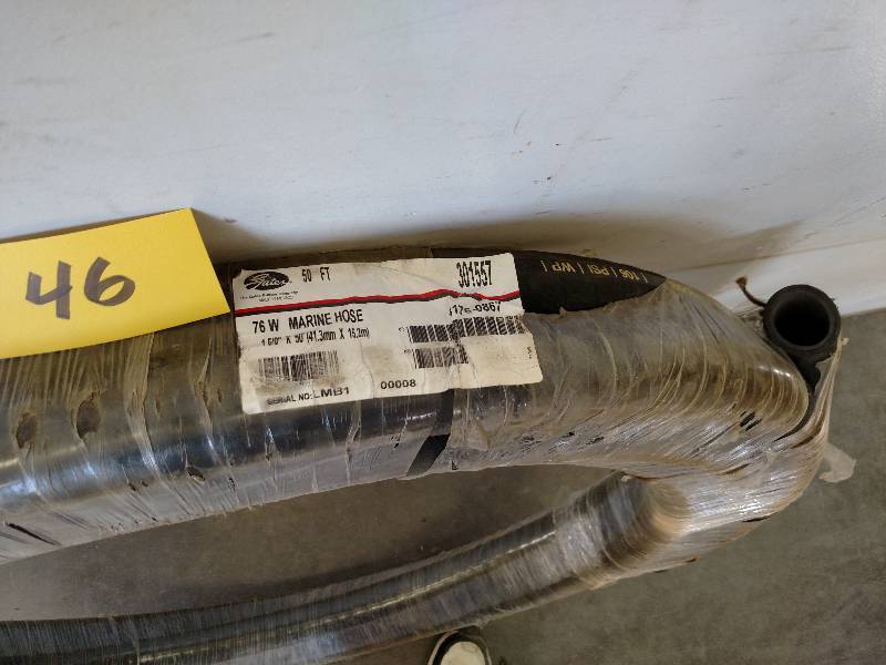 lot 46 image: Gates 76W Marine Hose, 1 58 x 50...