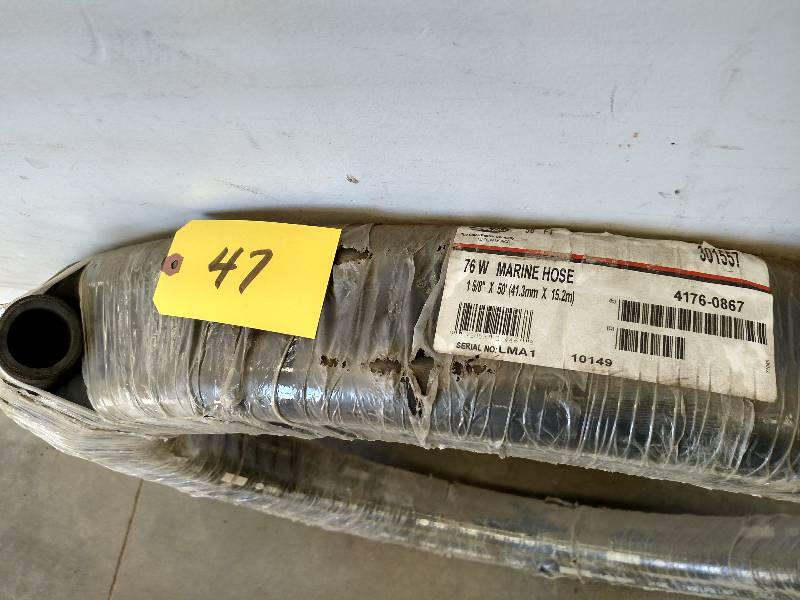 lot 47 image: Gates 76W Marine Hose, 1 58 x 50...