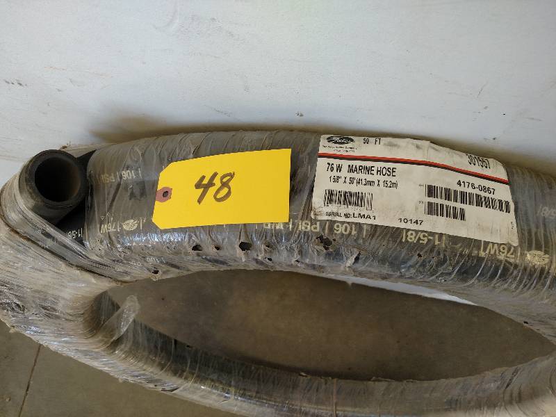 lot 48 image: Gates 76W Marine Hose, 1 58 x 50...