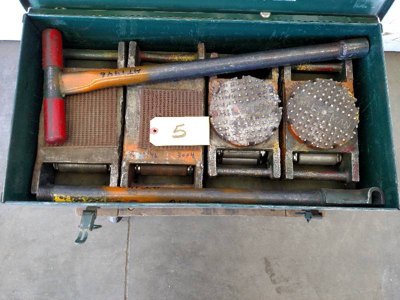 lot 5 image: Set of (4) Hilman Machinery Skates,...