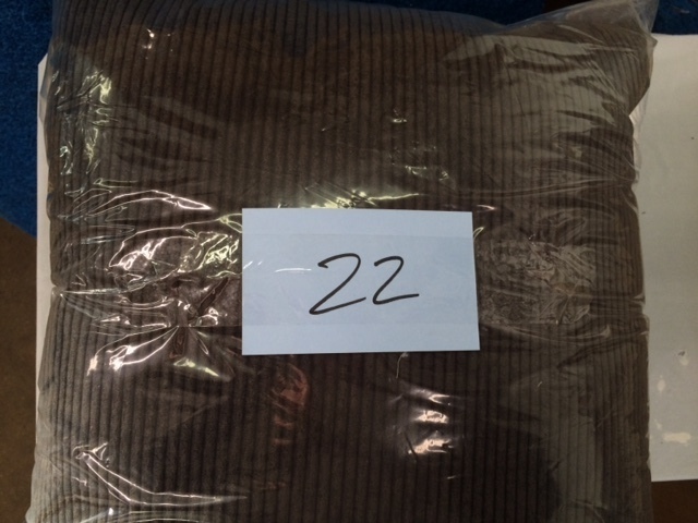 lot 22 image: Meadow Polyester Trow Pillow Color Chocolate